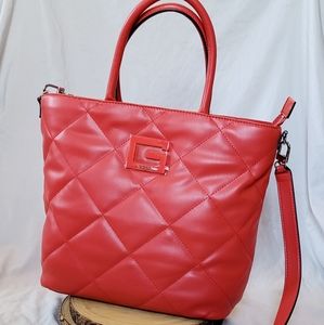 GUESS Red Quilted Handbag